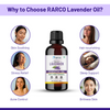 RARCO Lavender Essential Oil 30ML | 100% Pure & Natural | Skin, Hair & Relaxation